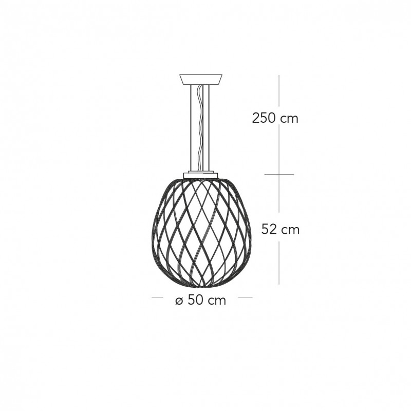 Specification Image for Fontana Arte Pinecone Suspension