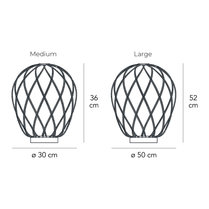 Specification Image for Fontana Arte Pinecone Table Lamp
