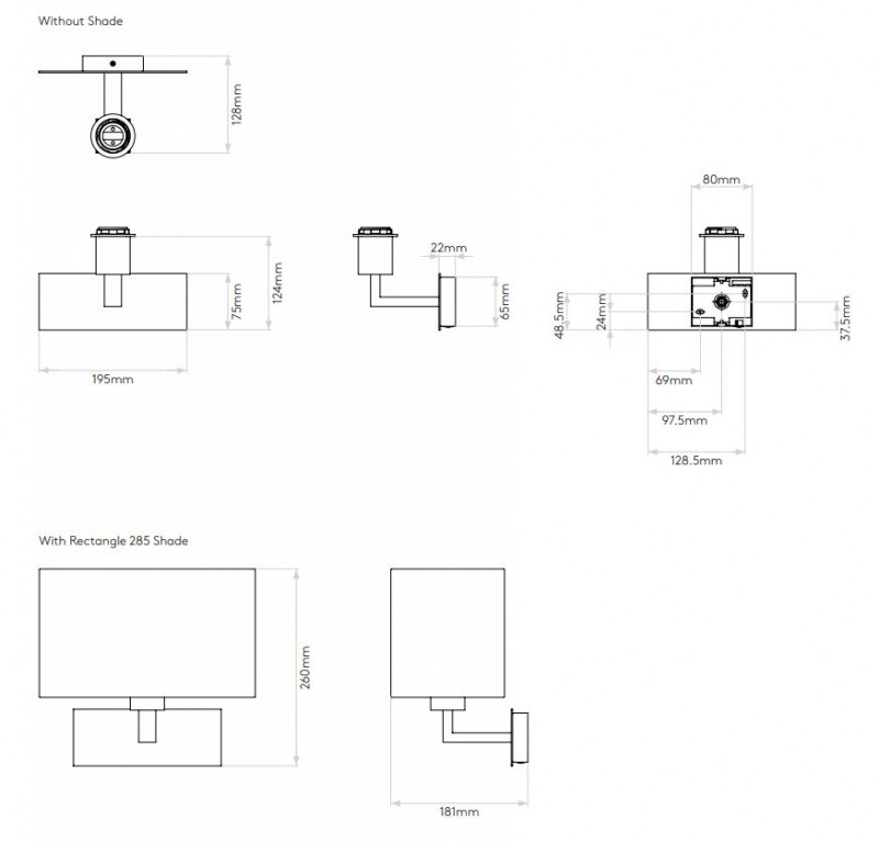 Specification image for Astro Park Lane Grande Wall Light