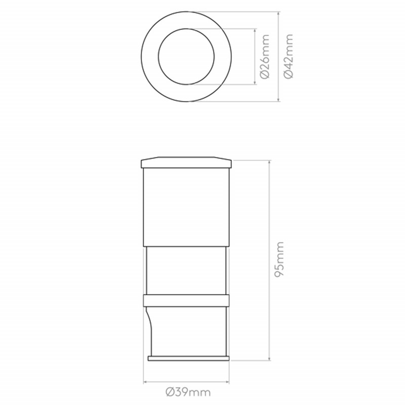 Specification image for Astro Terra 42 LED Bathroom Light