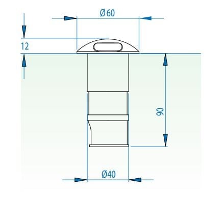 Specification image for Astro Beam One LED Exterior Light .