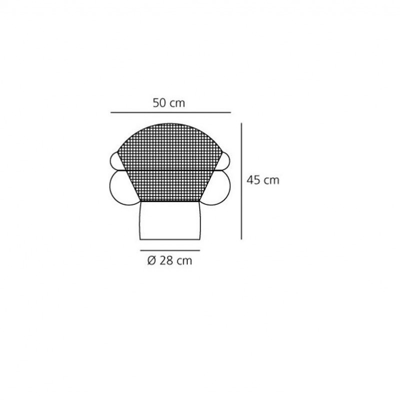 Specification image for Artemide Patroclo Table Lamp