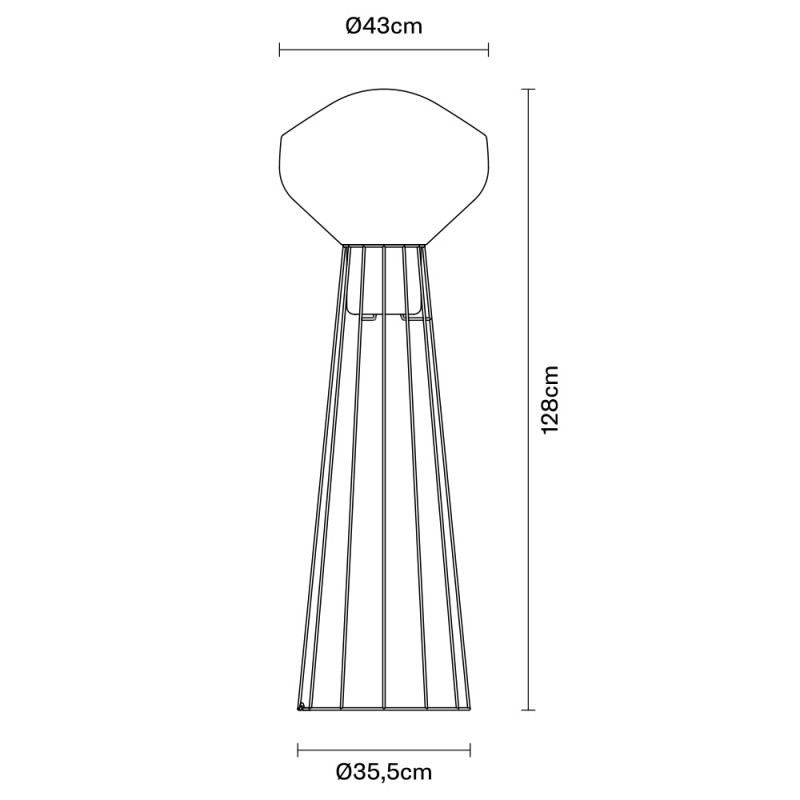 Specification Image for Fabbian Aerostat Floor Lamp