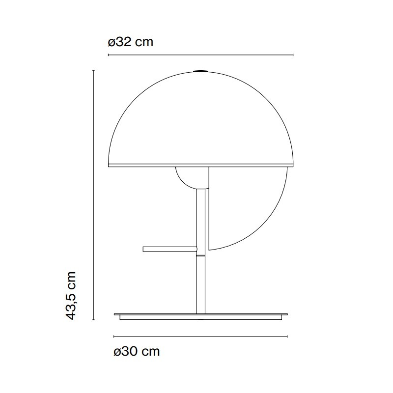 Marset Theia M LED Table Lamp Specification 