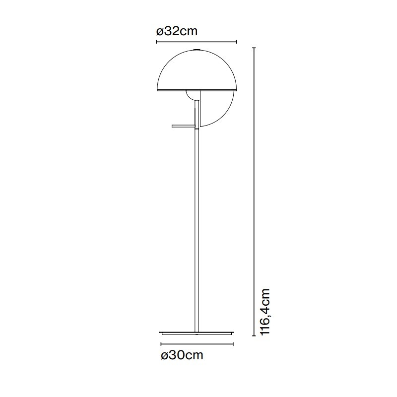 Marset Theia P LED Floor Lamp Specification 