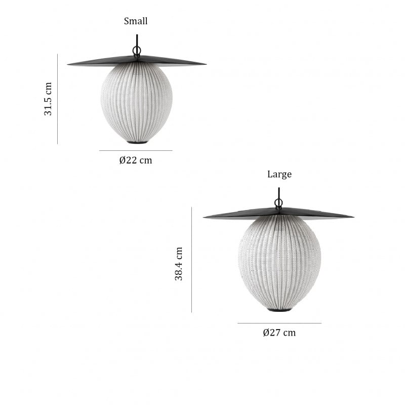 Specification image for Gubi Satellite Pendant Light