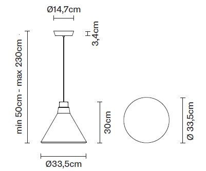 Specification Image fort Fabbian Polair LED Pendant