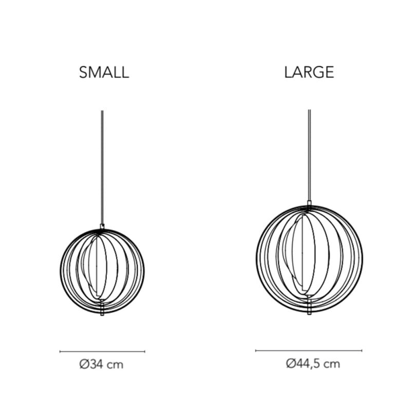Specification Image for Verpan Moon Pendant