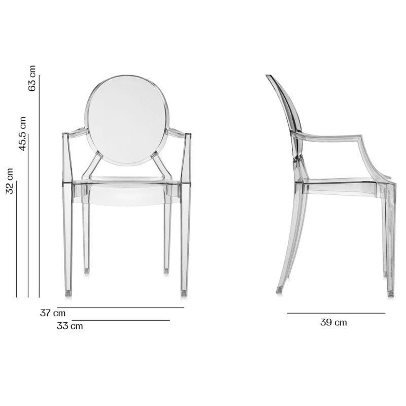 Specification Image for Kartell Kids Lou Lou Ghost Chair