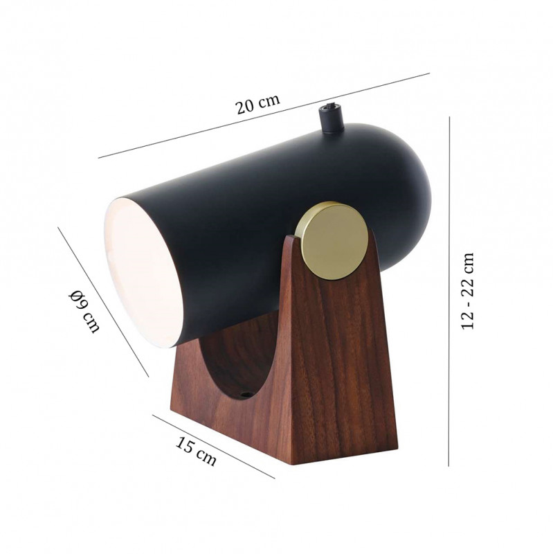 Specification image for Le Klint Carronade Wall/Table Lamp