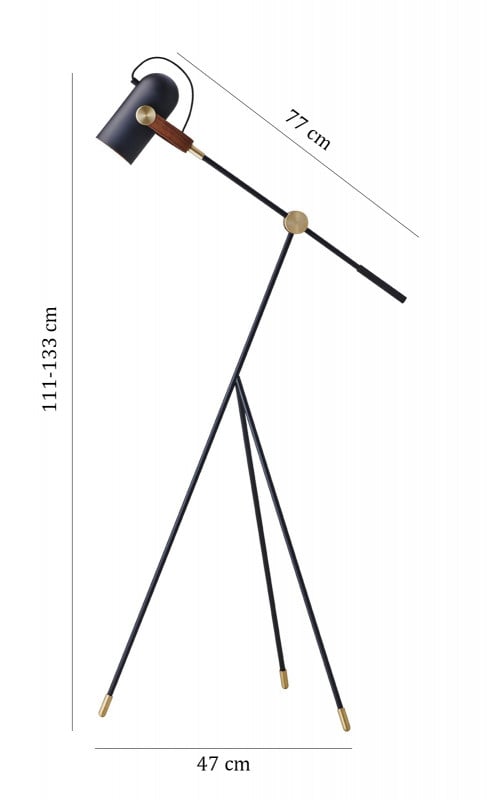 Specification image for Le Klint Carronade Low Floor Lamp