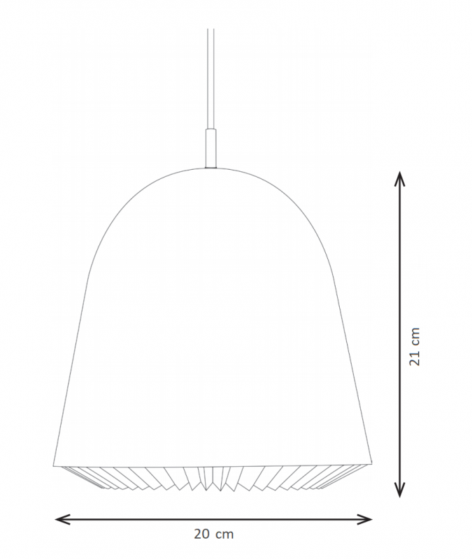 Specification image for Le Klint Cache 155 Pendant Light