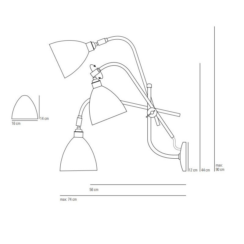 Original BTC Task Wall Light Specification