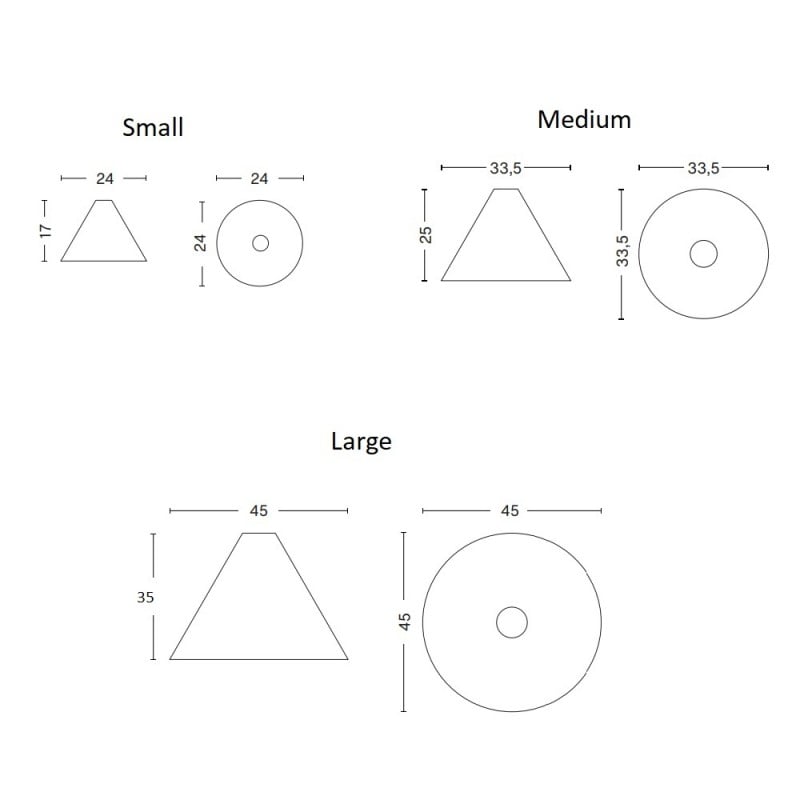 Specification image for HAY 30 Degrees Pendant