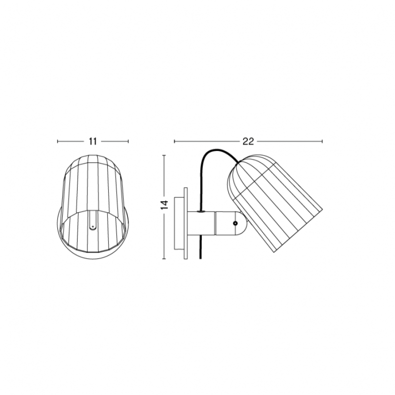 HAY Noc Wall Light Specification