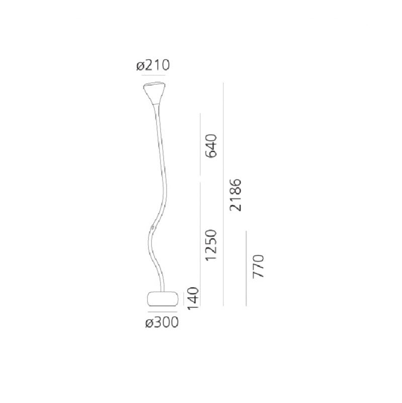 Specification image for Artemide Pipe LED Floor Lamp