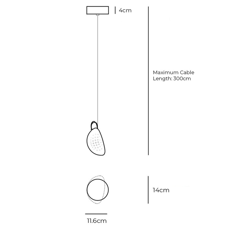 Specification Image for Bocci 76 Single Pendant