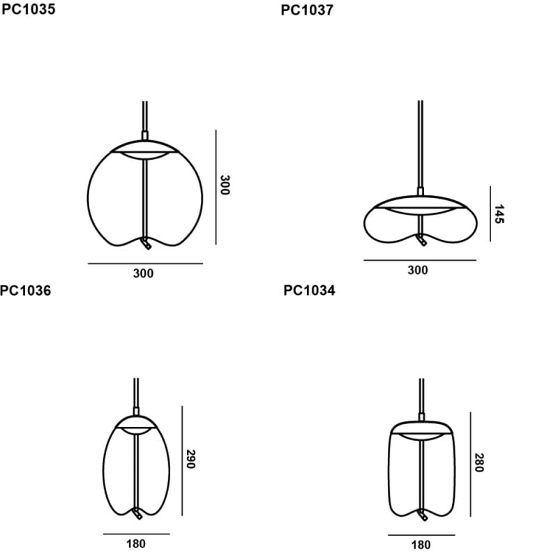 Specification Image for Brokis Knot LED Pendant