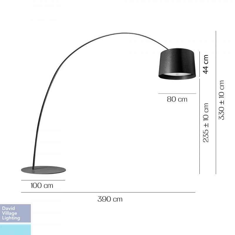 Specification image for Foscarini Twice as LED Twiggy Floor Lamp