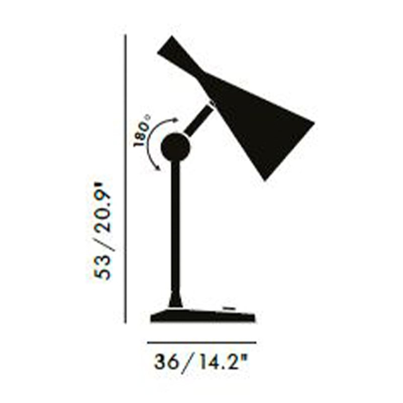 Specification Image for Tom Dixon Beat Table Lamp