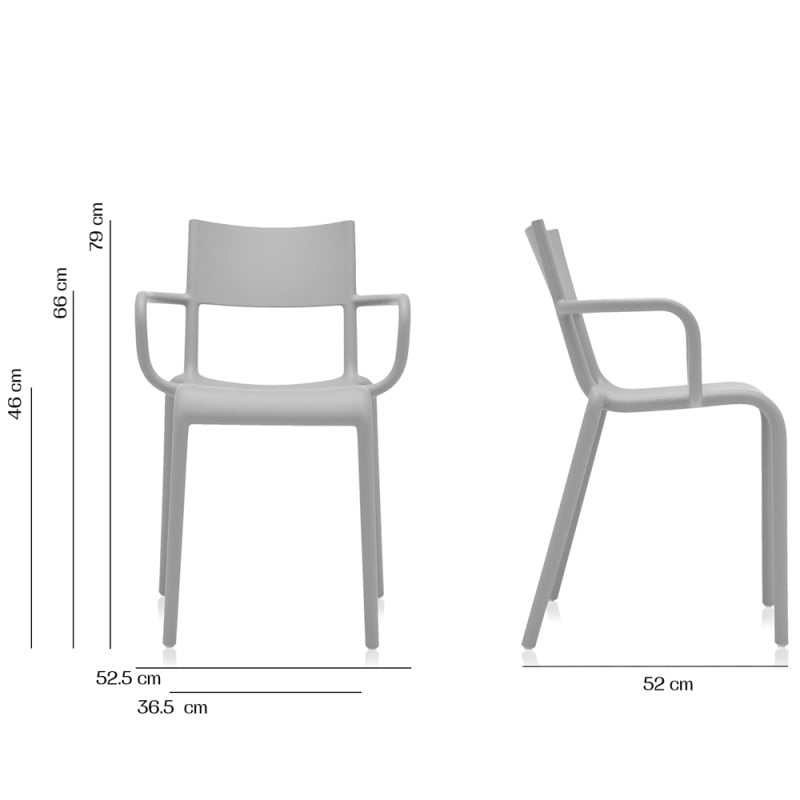 Specification Image for Kartell Generic A Chair