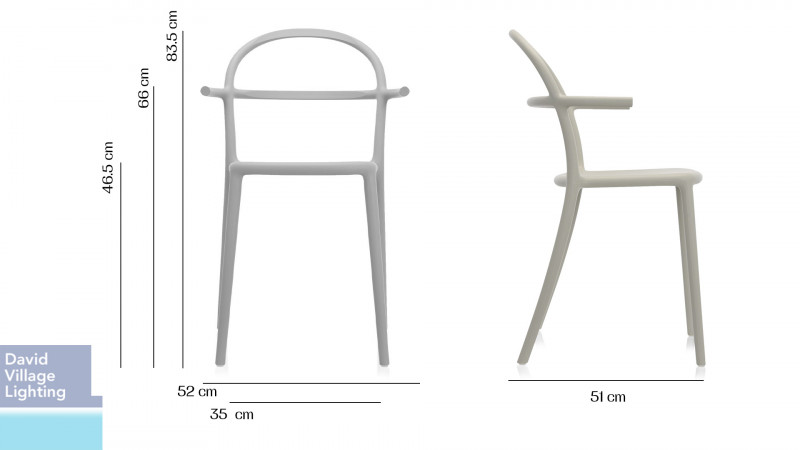 Specification image for Kartell Generic C Chair