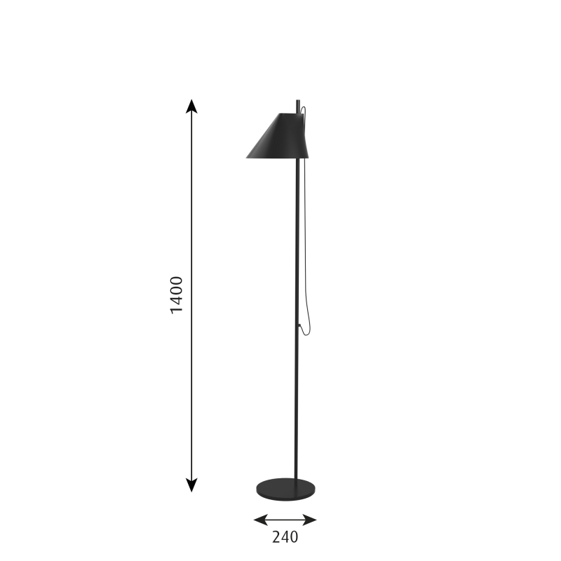 Specification image for Louis Poulsen Yuh LED Floor Lamp