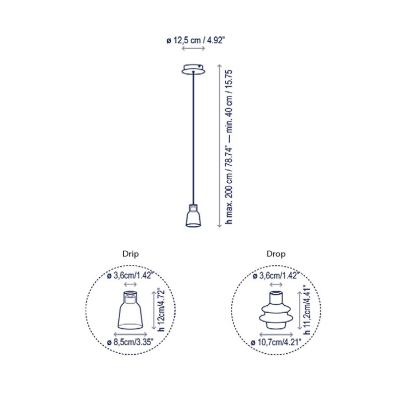 Specification Image for Bover Drip/Drop S/01 Suspension 