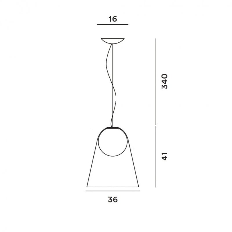 Specification image for Foscarini Satellight Pendant 