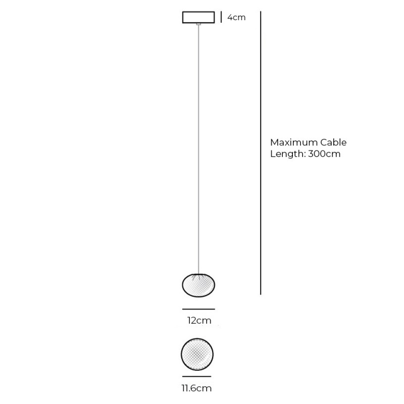 Specification Image for Bocci 84.1 Single Pendant