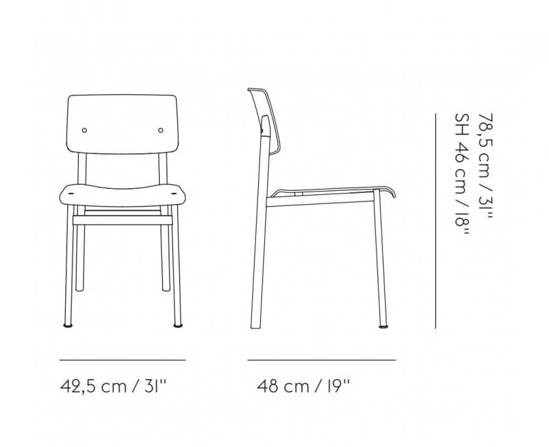 Specification image for Muuto Loft Chair