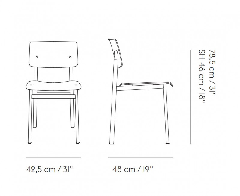 Specification image for Muuto Loft Chair