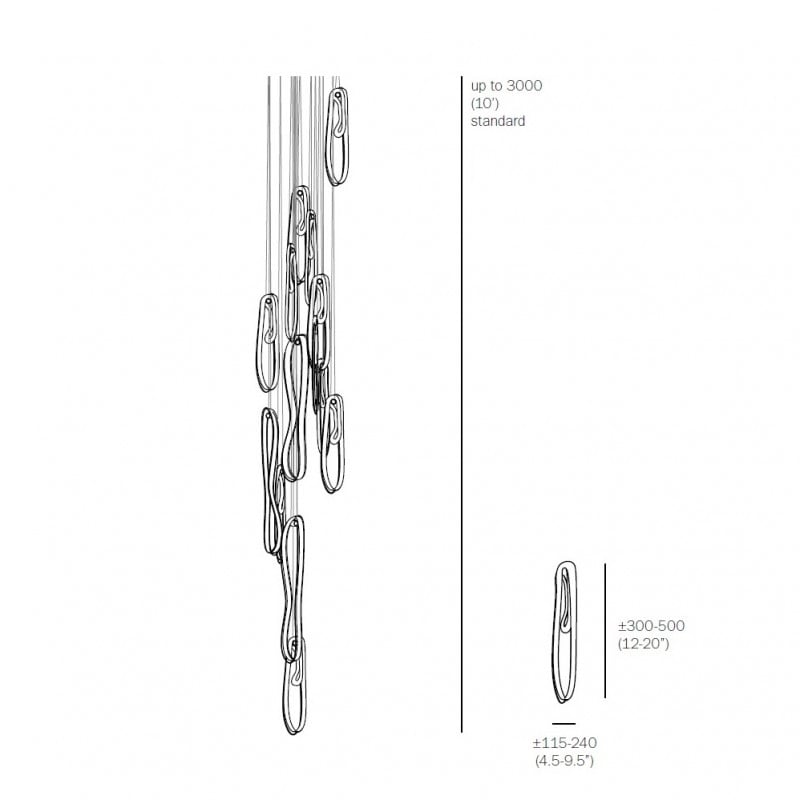 Specification image for Bocci 87 Series Chandelier