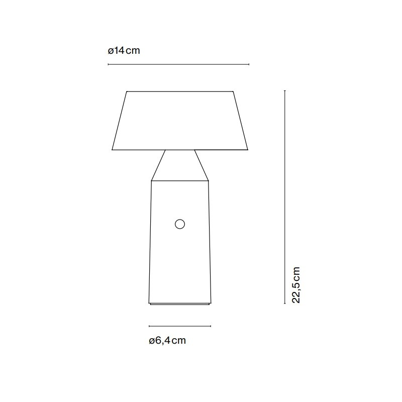 Marset Bicoca Portable LED Table Lamp Specification 