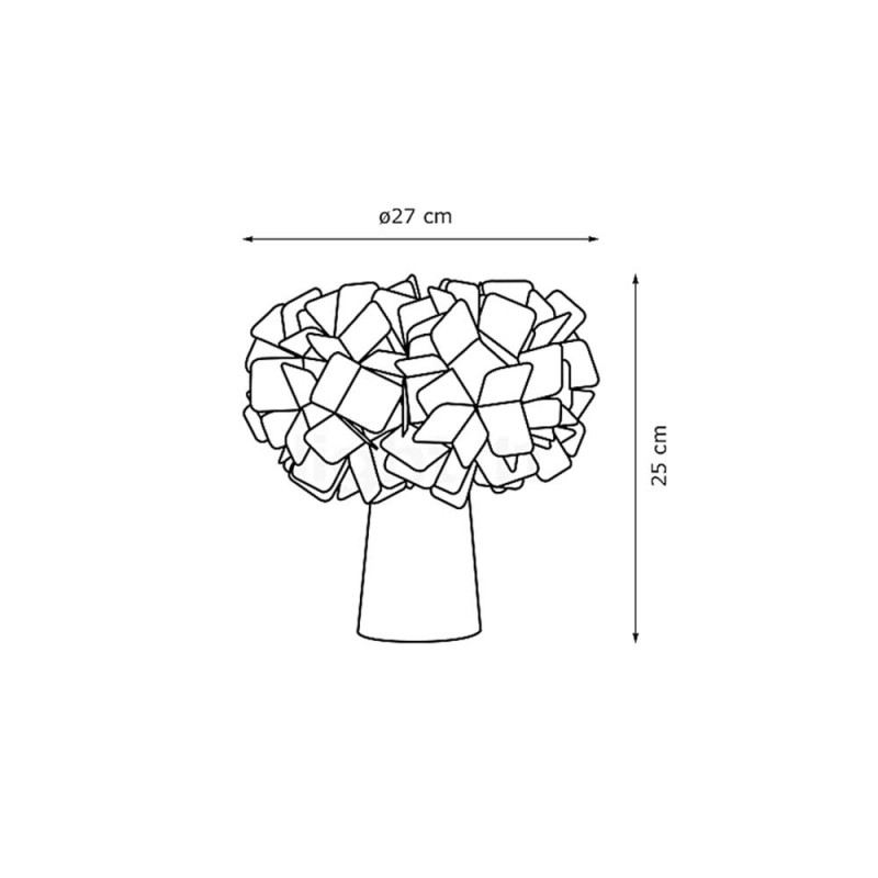 Specification Image for Slamp Czilia Table Lamp