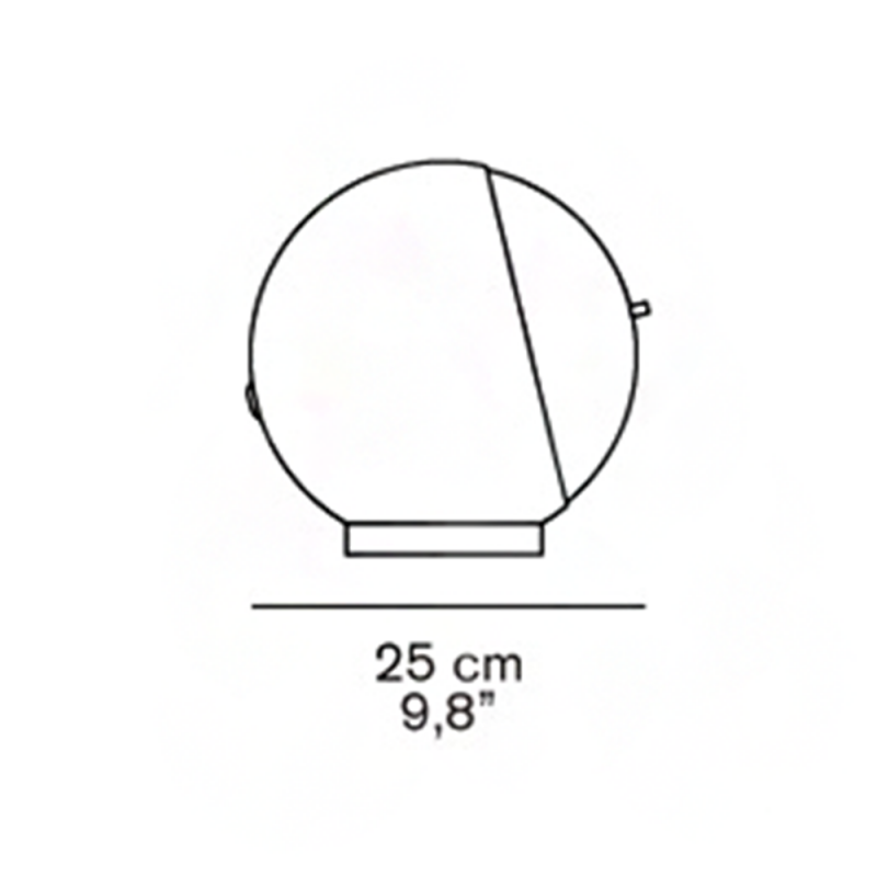 Specification Image for Oluce Eva LED Table Lamp