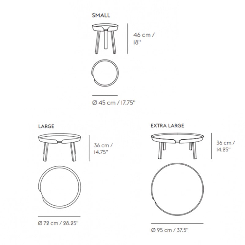 Specification image for Muuto Around Coffee Table