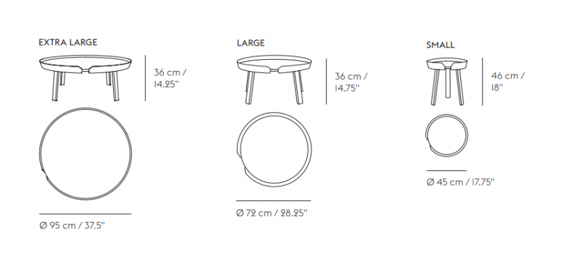 Specification image for Muuto Around Coffee Table