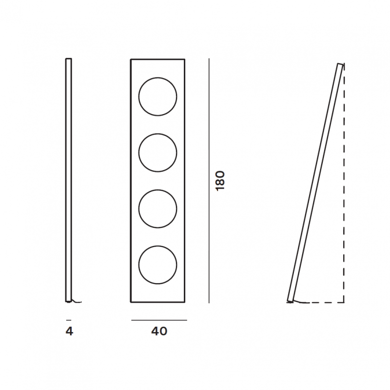 Specification image for Foscarini Dolmen LED Floor Lamp