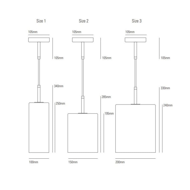 Original BTC Brompton Pendant Light Specification