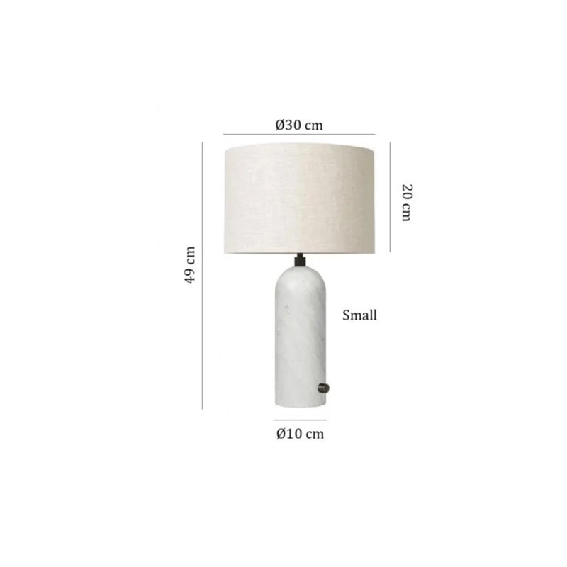 Specification Image for Gubi Gravity Small Table Lamp