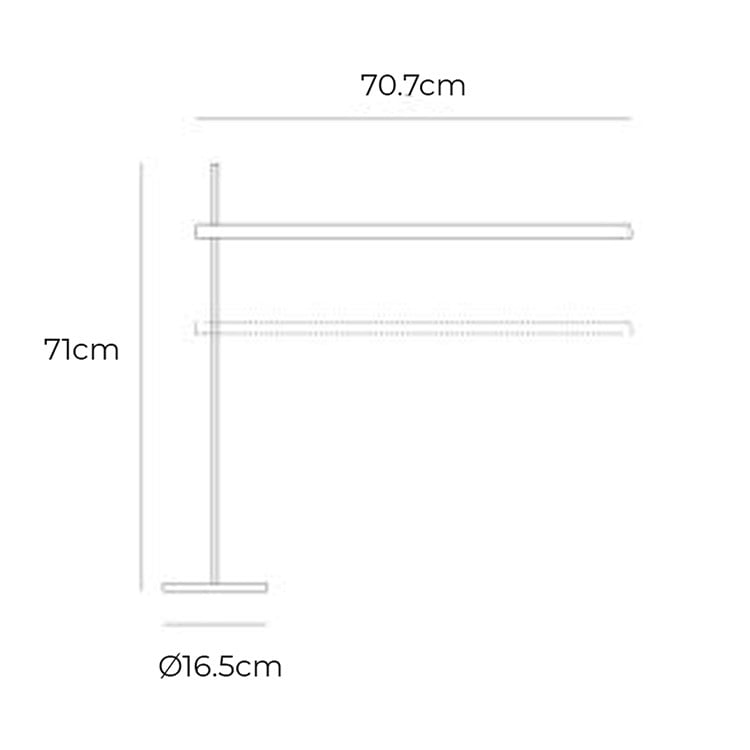 Specification Image for Artemide Talak Professional Table Lamp LED 