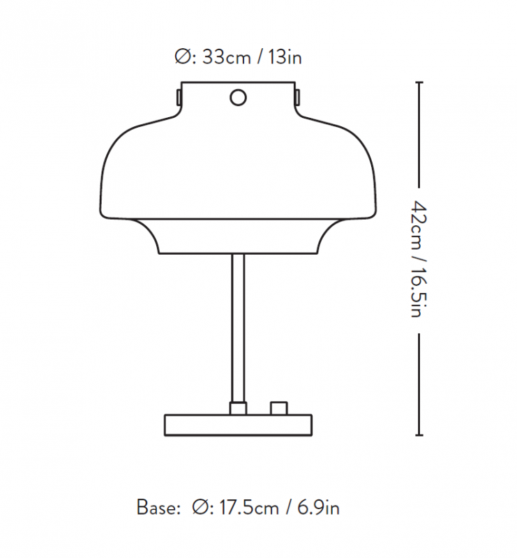 &Tradition Copenhagen SC13 LED Table Lamp