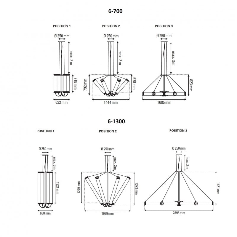 Specification image for DCW éditions In The Tube Solar Suspension