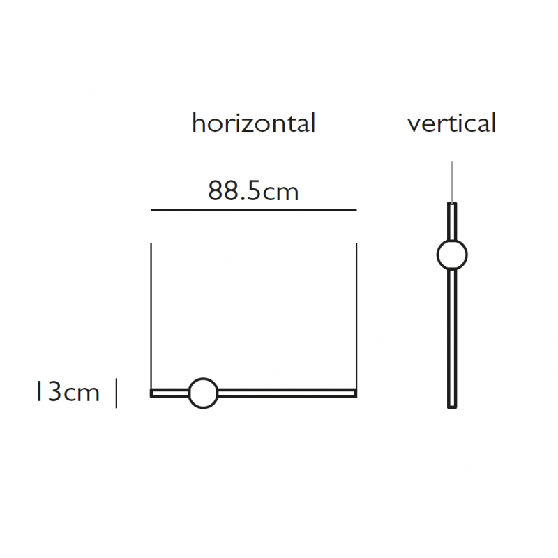 Specification image for Lee Broom Orion Globe Light LED Suspension