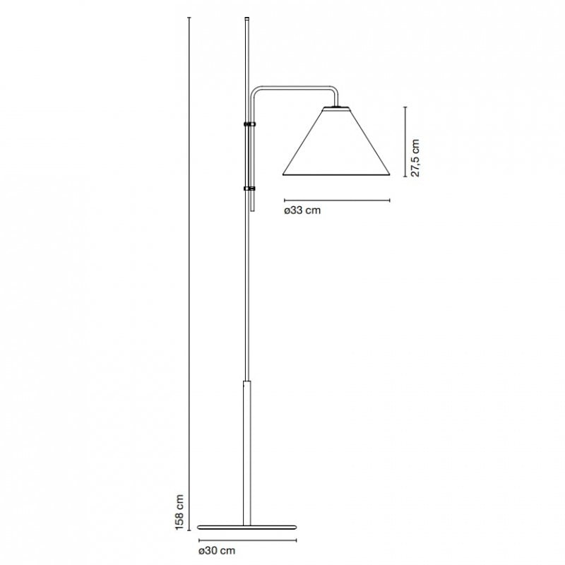 Marset Funiculi Fabric Floor Lamp Specification