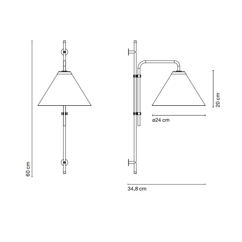 Marset Funiculi Fabric Wall Light Specification 