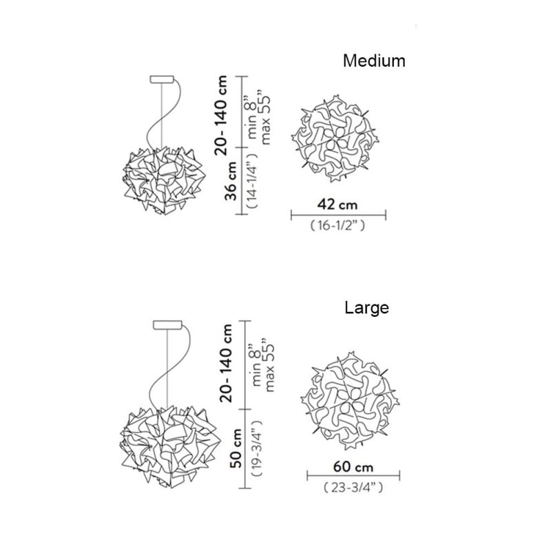 Specification Image for Slamp Veli Suspension