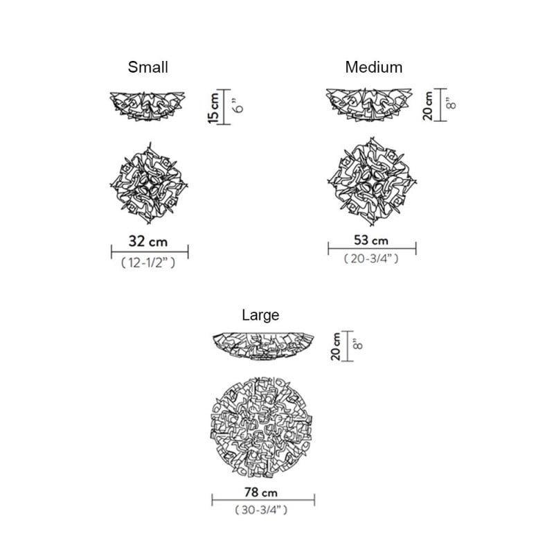 Specification Image for Slamp Veli Ceiling/Wall