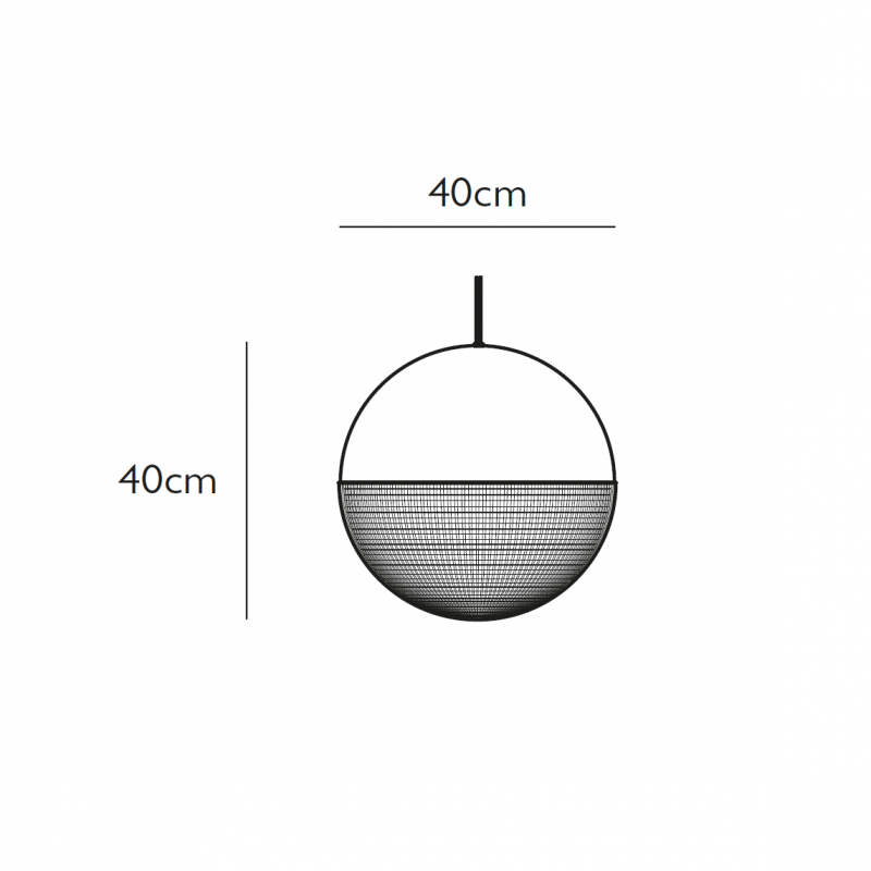 Specification image for Lee Broom Lens Flair Pendant 